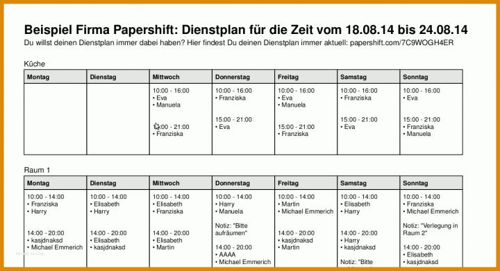 Ausnahmsweise Dienstplan Vorlage Monatsplanung 1294x702