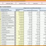 Überraschen Excel Vorlagen Kostenaufstellung 1034x721