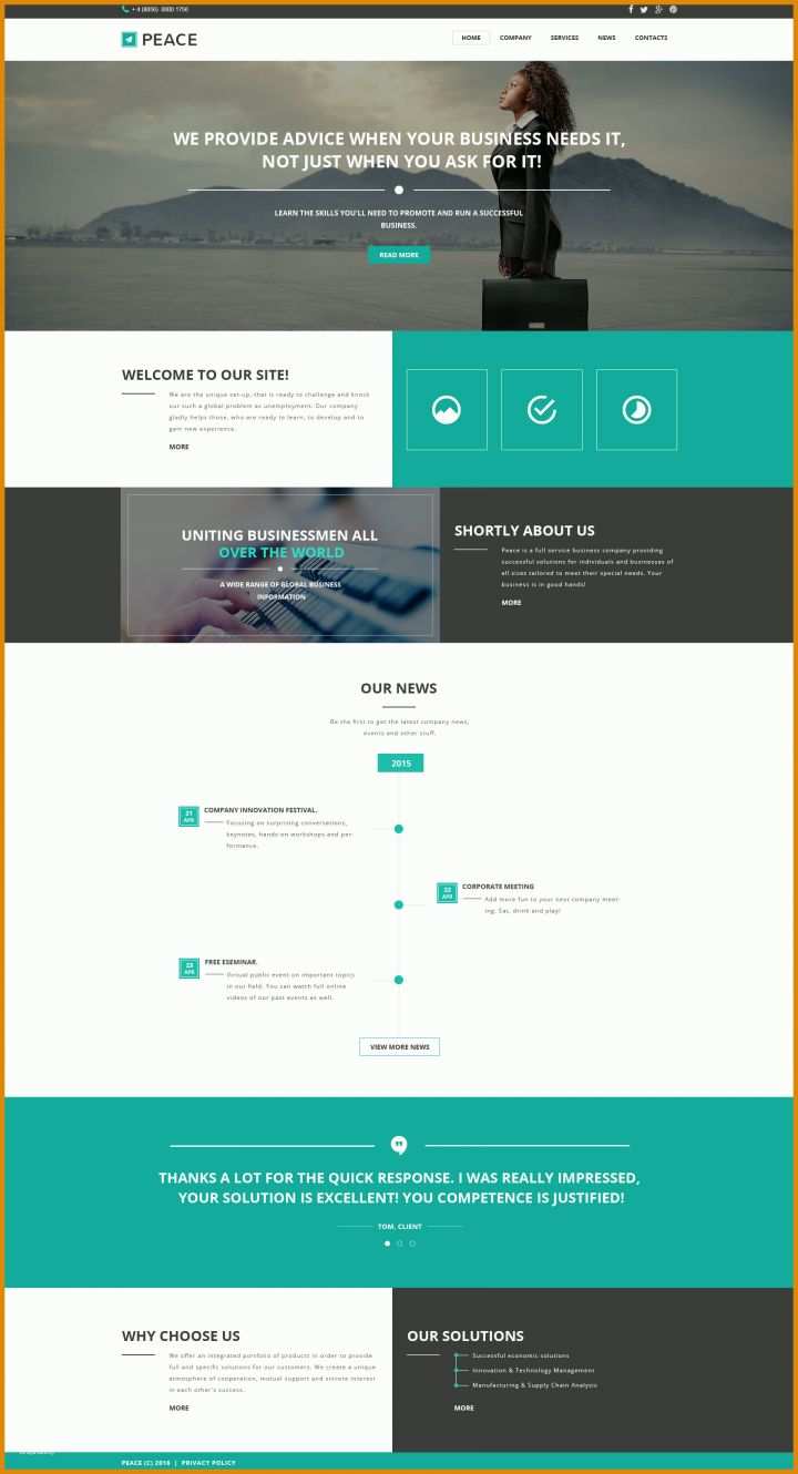 Homepage Vorlagen Responsive Website Vorlage Fr Business Und Nstleistungen Oben Responsive Webseiten Vorlagen