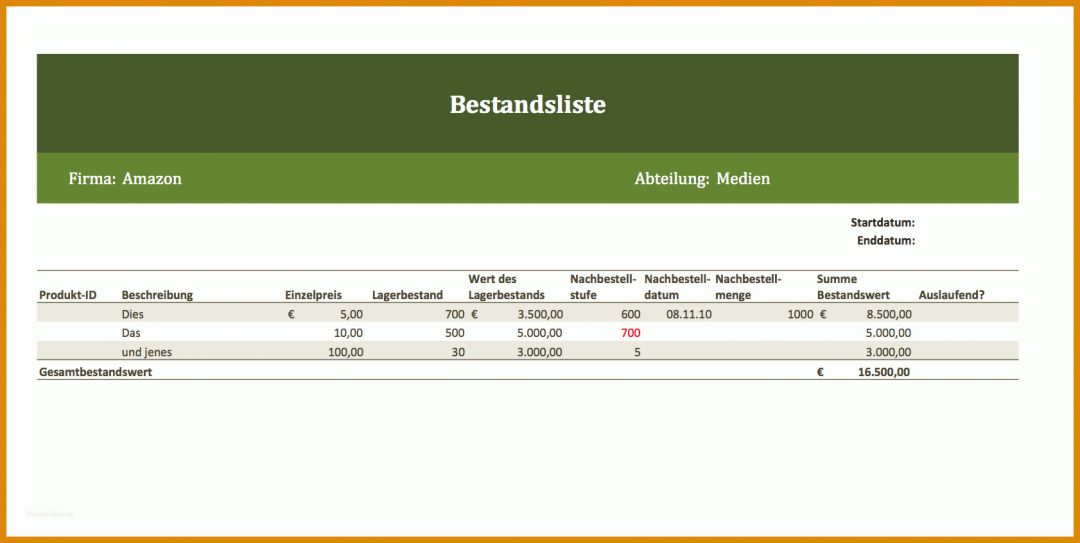 Exklusiv Inventarliste Excel Vorlage 1682x846