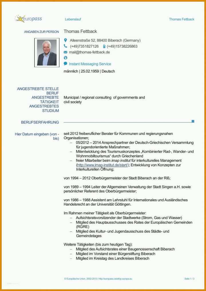 Erschwinglich Lebenslauf Vorlage Deutschland 1241x1754