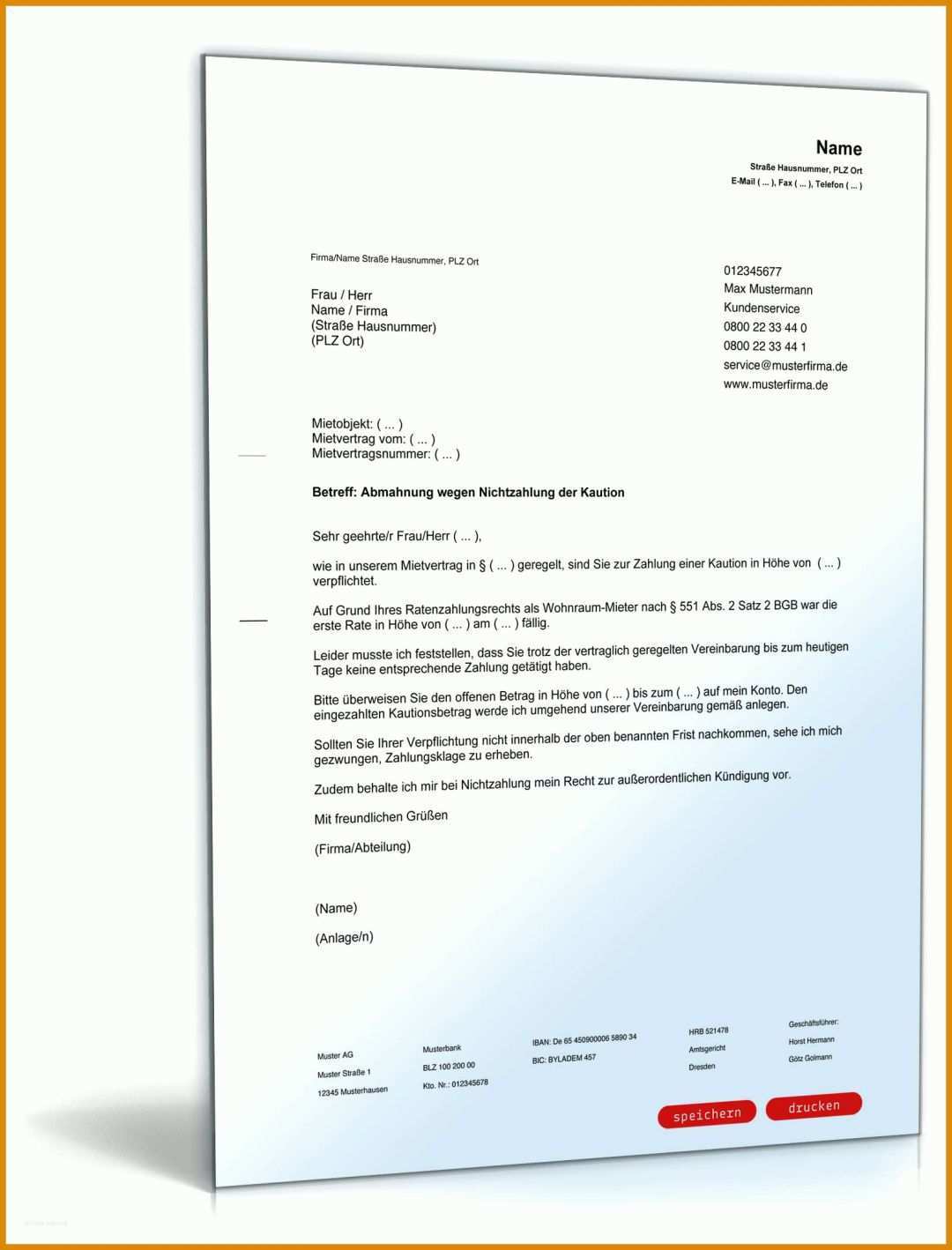 Fantastisch Lohn Nicht Erhalten Mahnung Vorlage 1600x2100