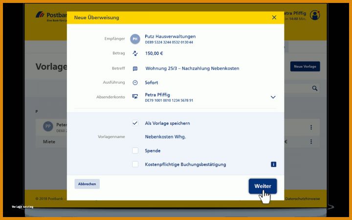 Beste Postbank Kündigen Vorlage 1200x750