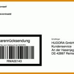 Ausnahmsweise Retourenschein Vorlage 757x477