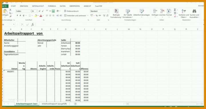 Einzahl Arbeitsstunden Pro Monat Vorlage 1000x529