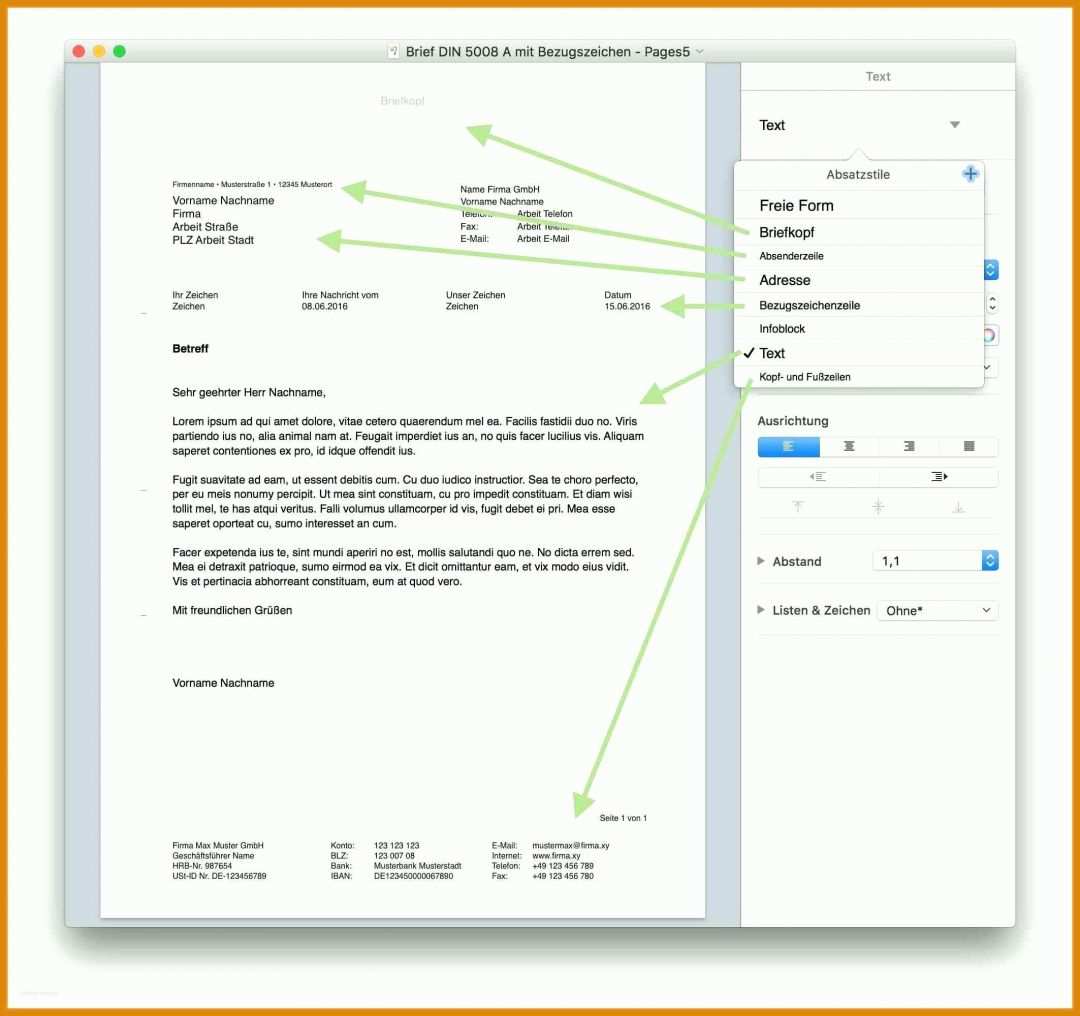 Erstaunlich Briefbogen Vorlage Indesign Download 2126x2000