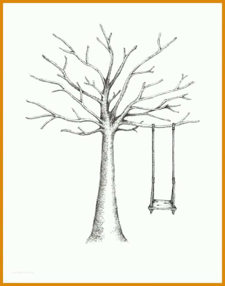 Wunderbar Fingerabdruck Baum Vorlage Kostenlos 750x954