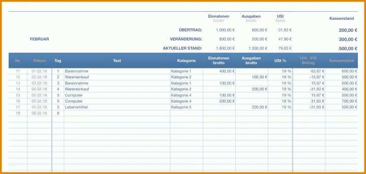 Unglaublich Kassenbuch Vorlage 2018 2034x968