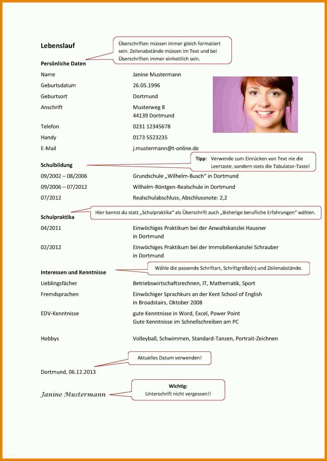 Ungewöhnlich Lebenslauf Für Studium Vorlage 2517x3546