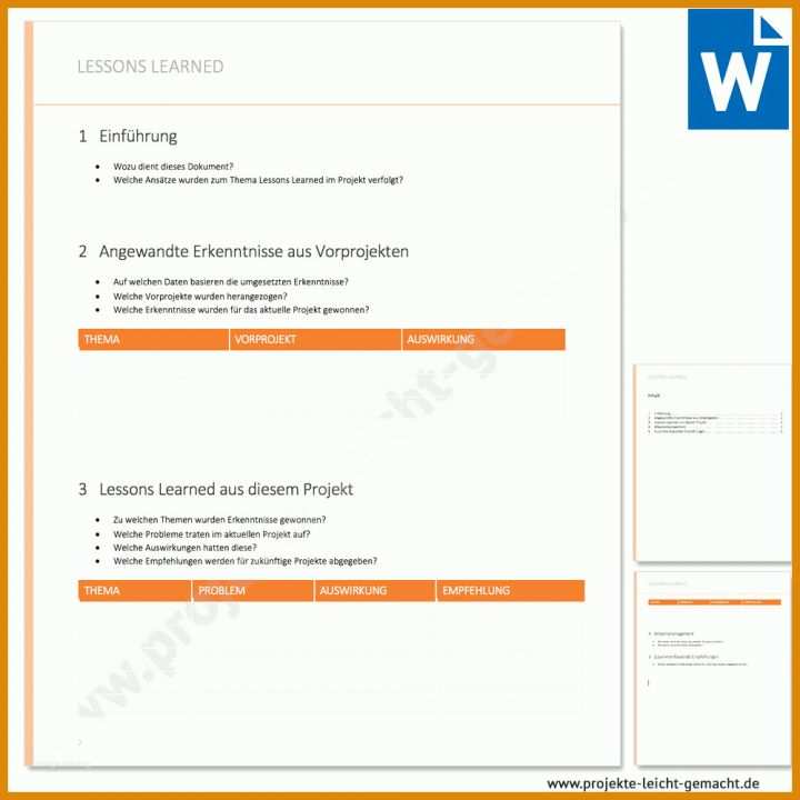 Lessons Learned Vorlage Excel Deutsch Vorlage Lessons Learned Im Projekt