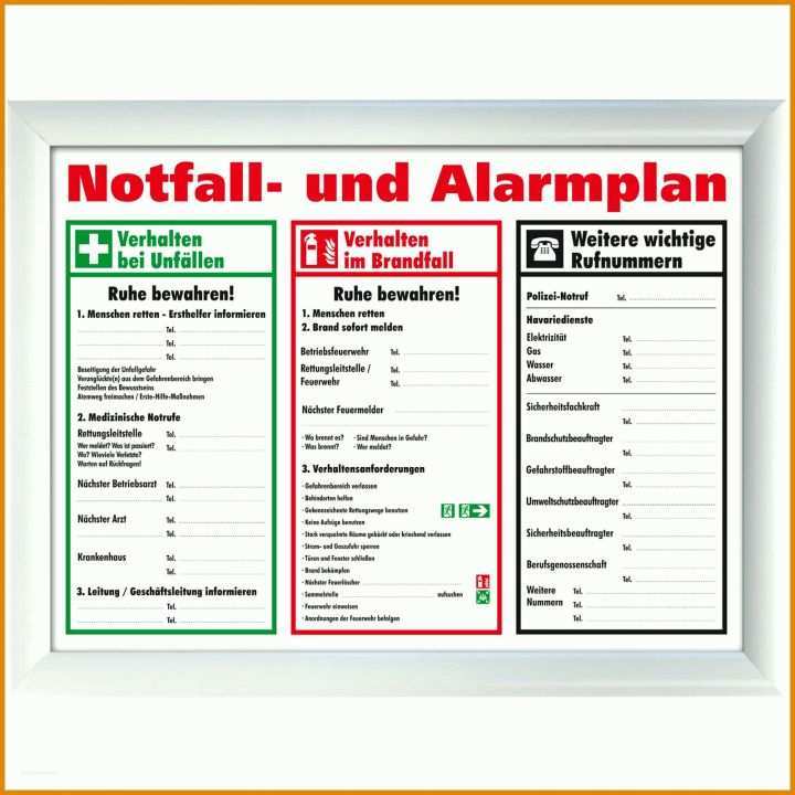 Modisch Notfallplan Vorlage 1600x1600