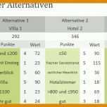 Singular Nutzwertanalyse Vorlage 1071x335