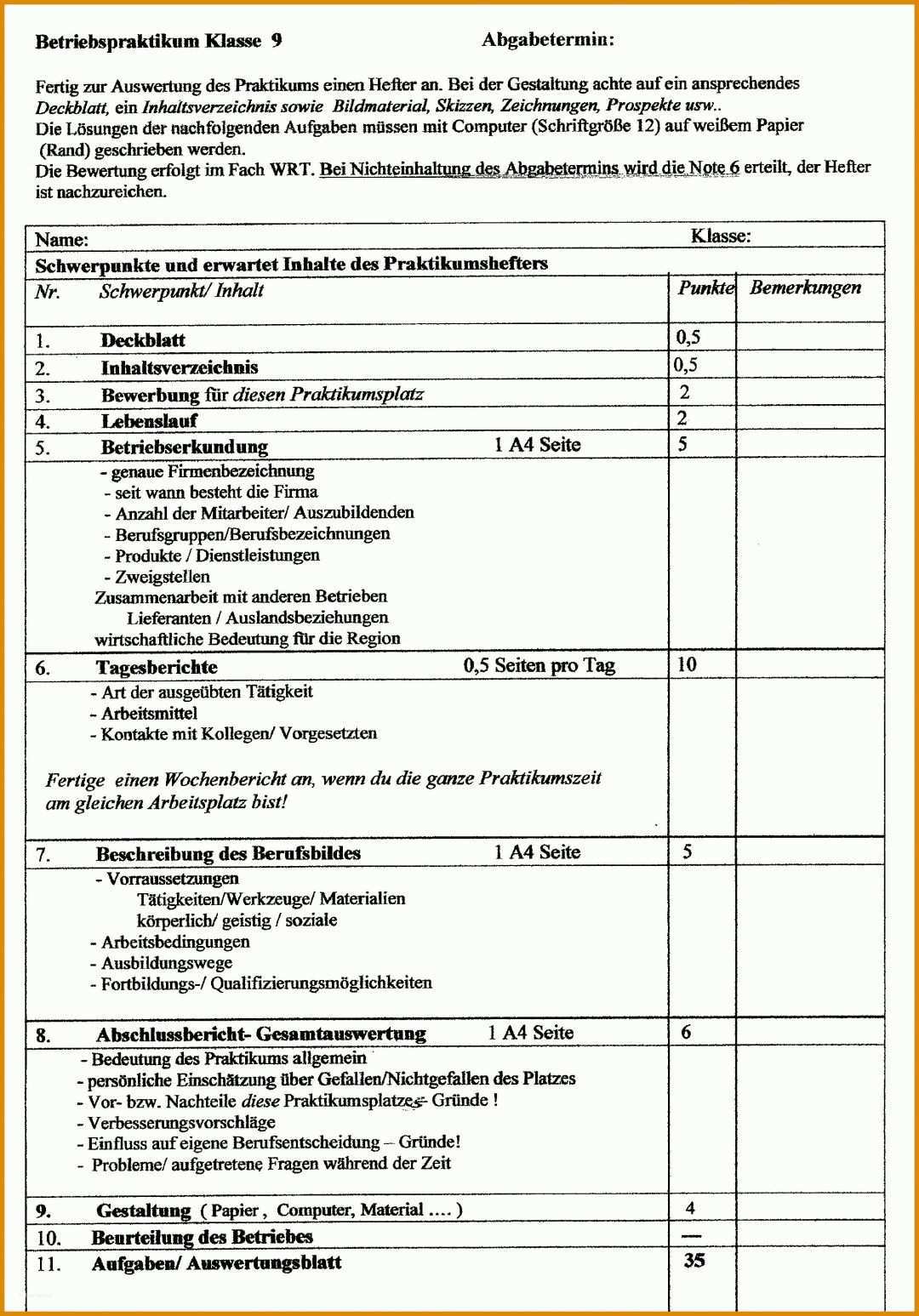 Phänomenal Praktikum Wochenbericht Vorlage 2021x2895