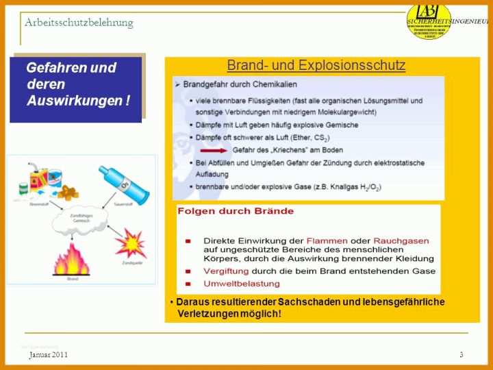 Faszinieren Sicherheitsunterweisung Metall Vorlage 960x720