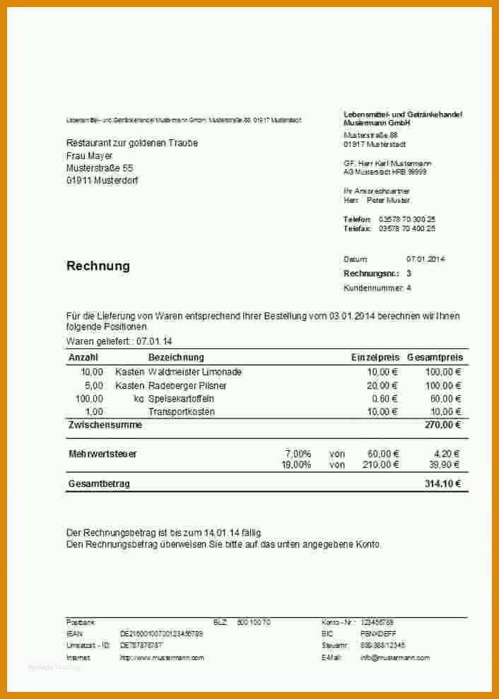 Schockierend Vorlage Rechnung Freiberufler Ohne Umsatzsteuer 706x989