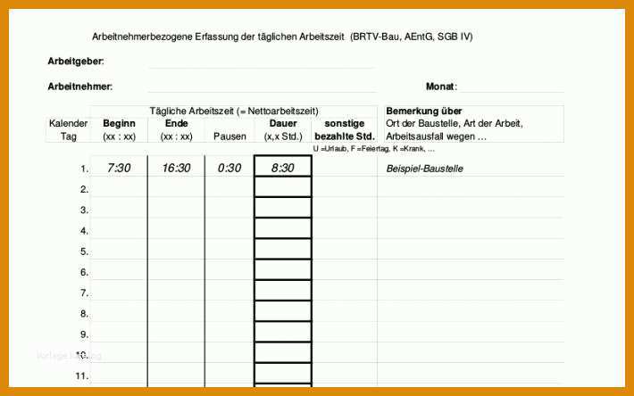 Auffällig Vorlage Stundenzettel Monat 710x444