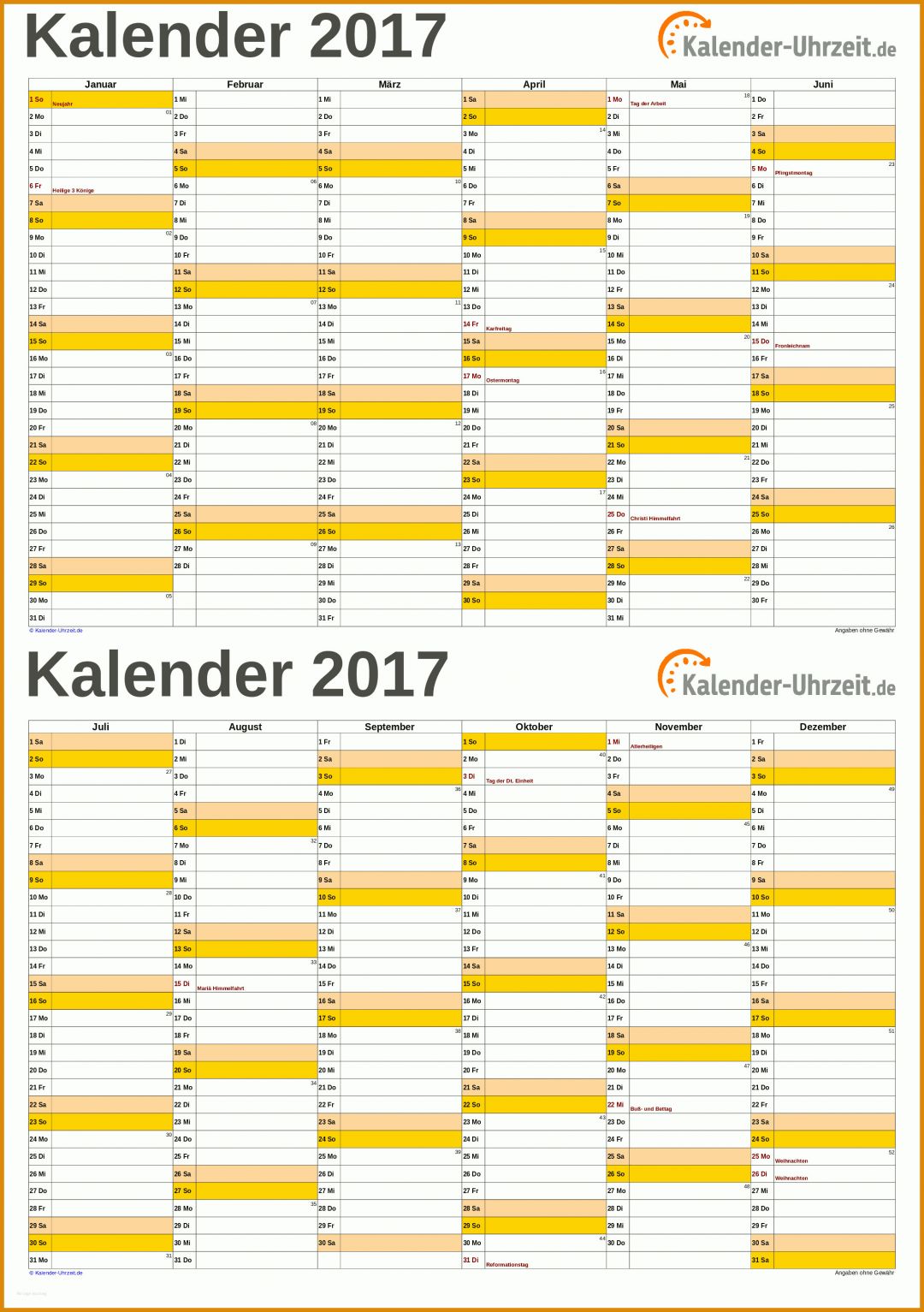 Unvergleichlich Excel Vorlage Kalender 2017 2254x3200