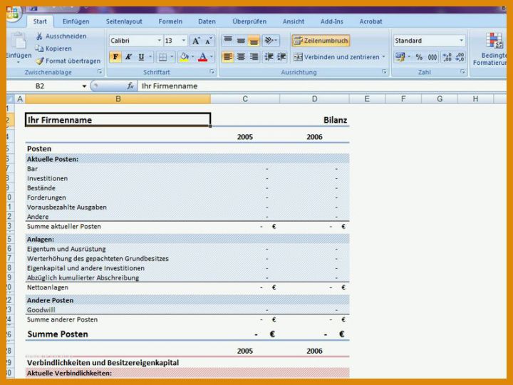 Außergewöhnlich Guv Vorlage Excel 800x600