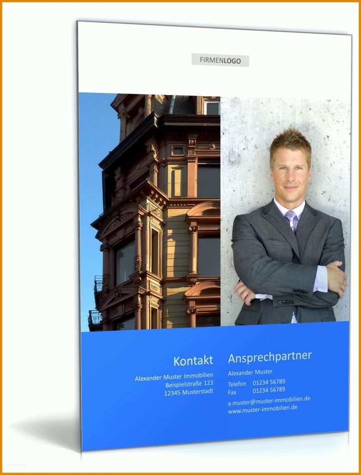 Fabelhaft Immobilien Expose Vorlage Powerpoint 1600x2100