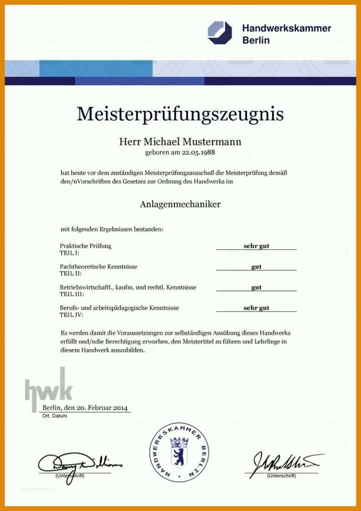 Ungewöhnlich Meisterbrief Vorlage Download 749x1061