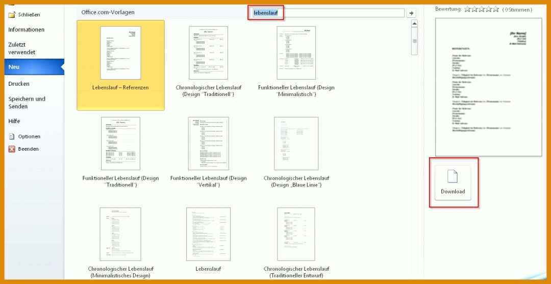 Angepasst Microsoft Office Lebenslauf Vorlage 1242x639