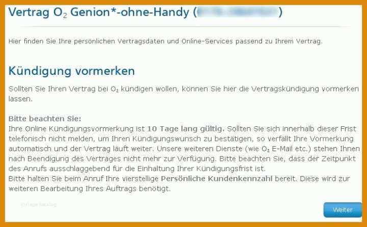 Toll O2 Handyvertrag Kündigen Vorlage 734x455