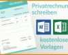 Hervorragend Privatrechnung Vorlage 1000x667