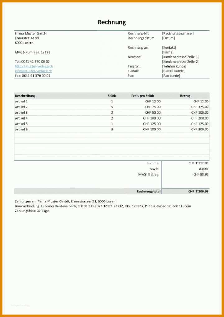 Schockierend Rechnung Mit Mehrwertsteuer Vorlage 868x1227