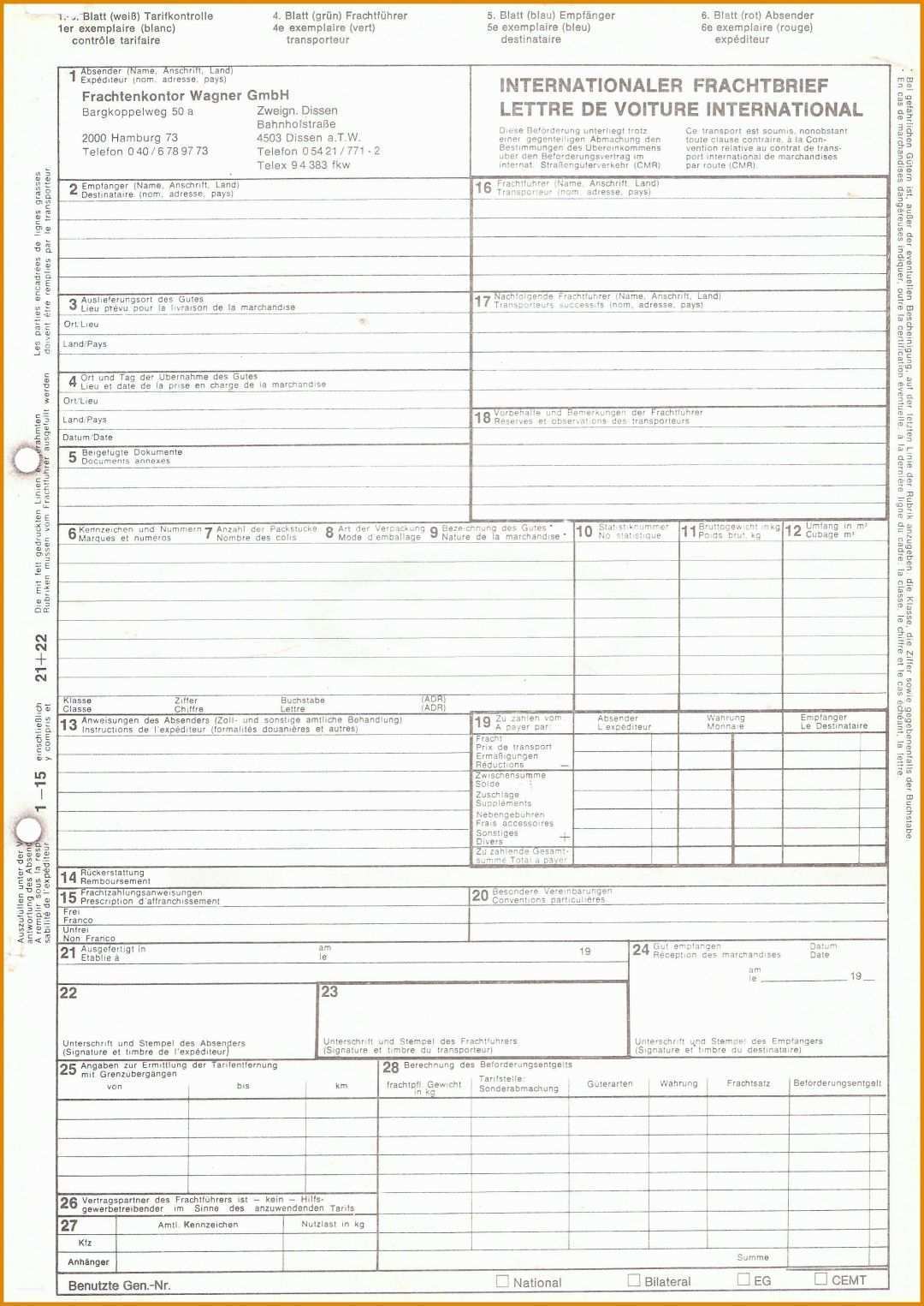 Sensationell Speditionsauftrag Vorlage Excel 2411x3404