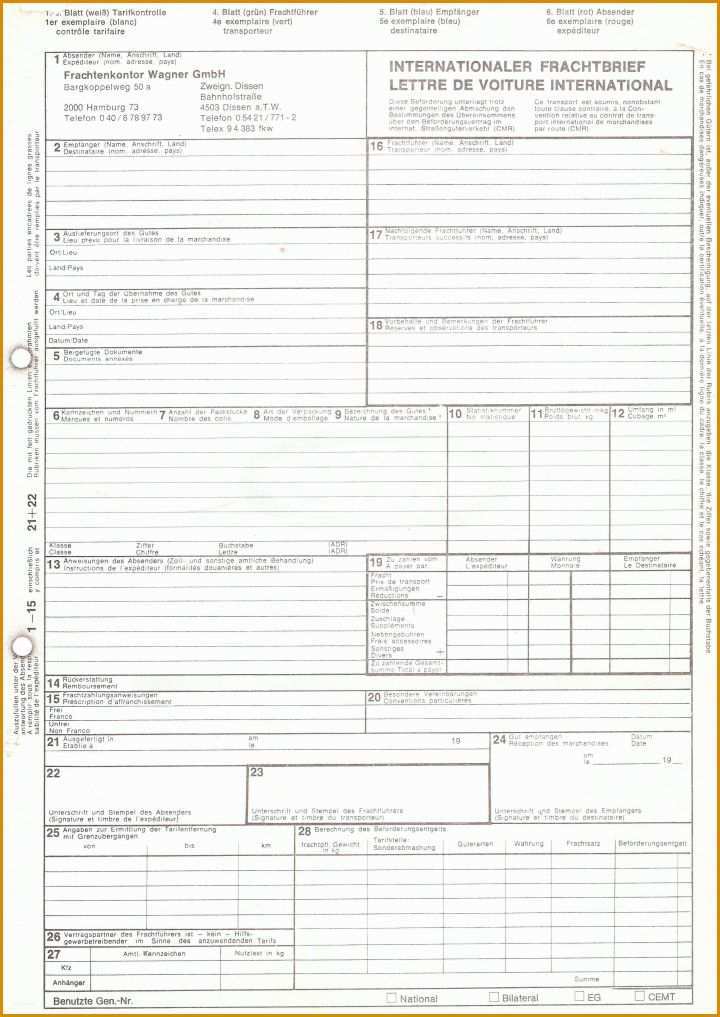 Auffällig Speditionsauftrag Vorlage Excel 2411x3404