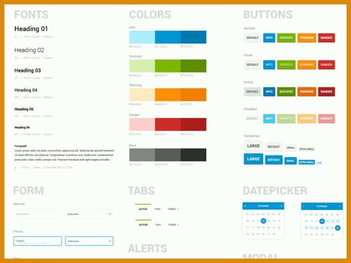 Unglaublich Styleguide Vorlage 800x600