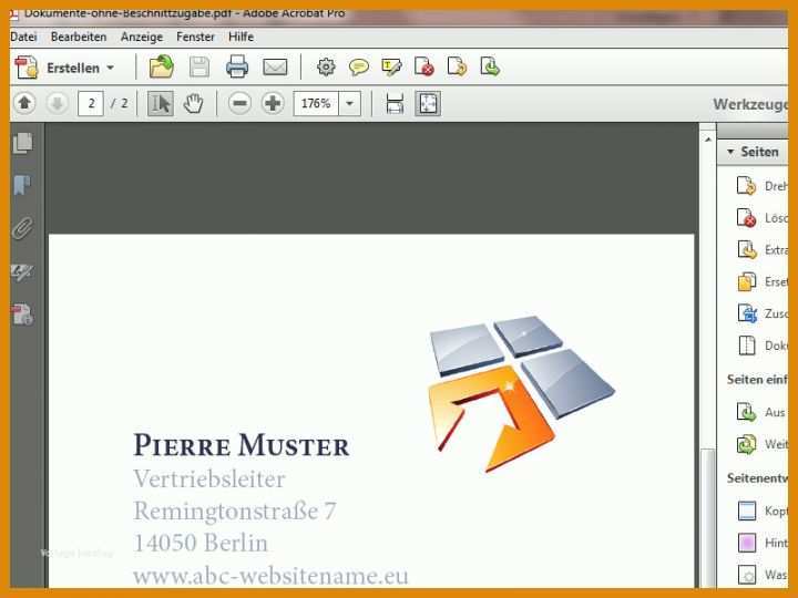 Fantastisch Visitenkarte Vorlage Indesign 800x600