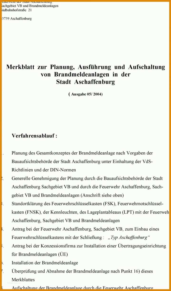 Einzahl Vorlage Abschaltung Brandmeldeanlage 960x1630