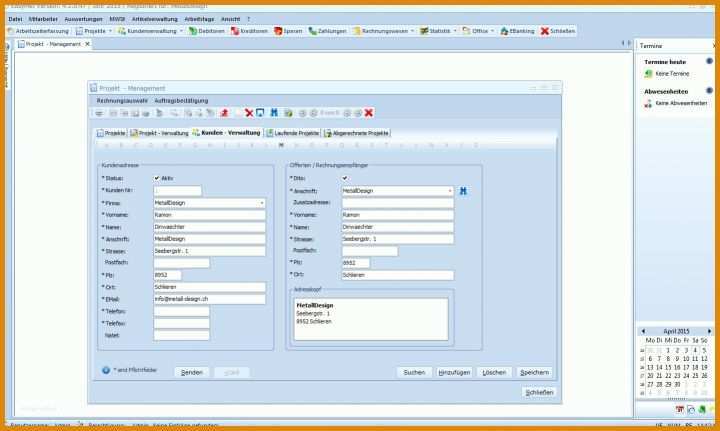 Schockieren Access Vorlagen Kundenverwaltung 1439x861