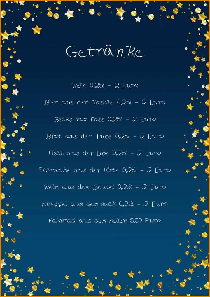 Hervorragend Getränkekarte Vorlage Zum Ausfüllen Kostenlos 1654x2339