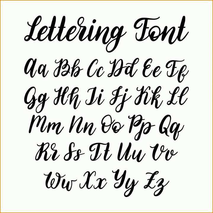 Limitierte Auflage Hand Lettering Alphabet Vorlagen 4375x4375