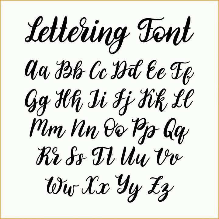 Limitierte Auflage Hand Lettering Alphabet Vorlagen 4375x4375