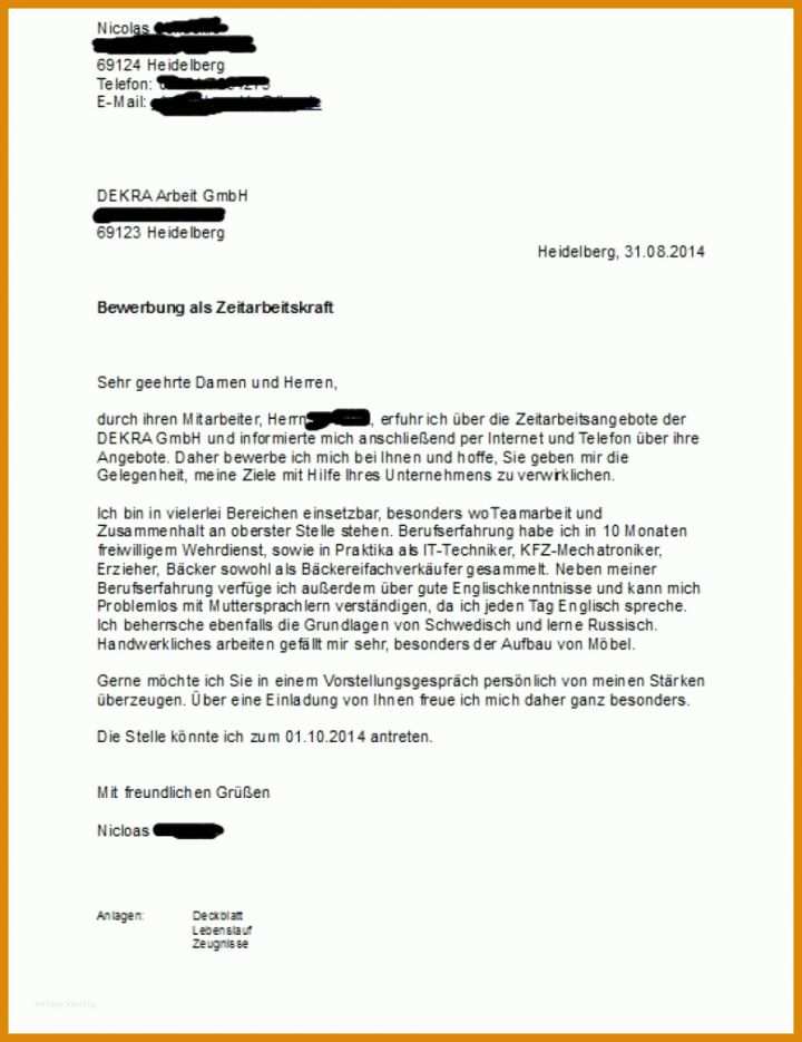 Überraschen Lebenslauf Für Zeitarbeitsfirma Vorlage 950x1234