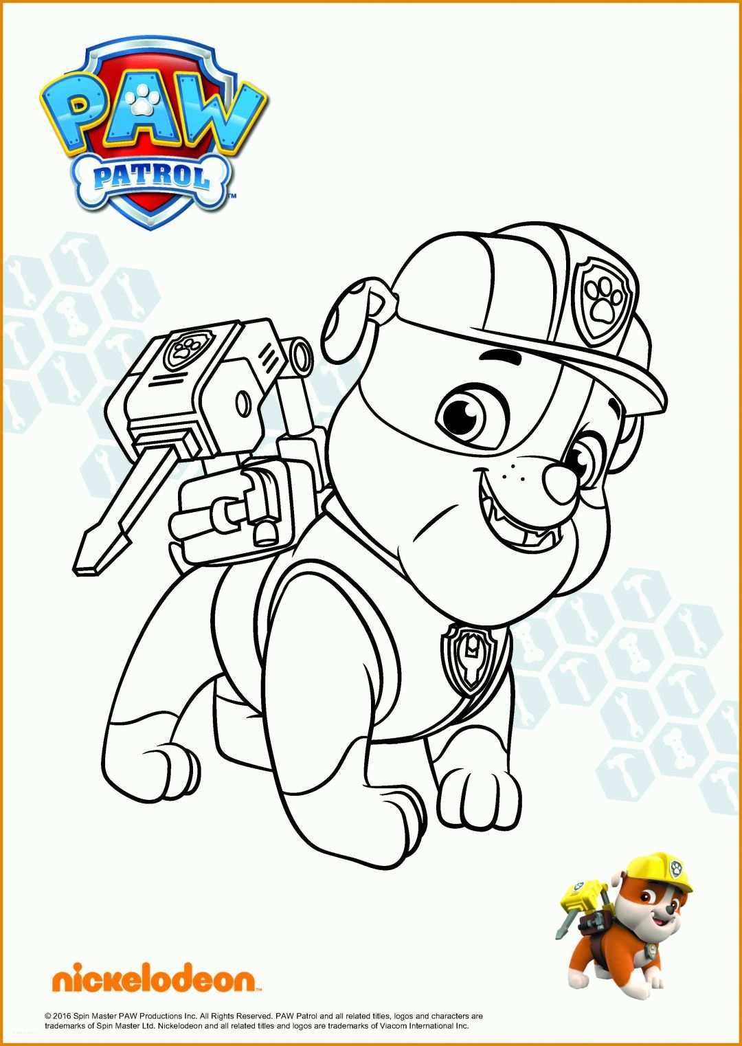 Exklusiv Paw Patrol Vorlage 2506x3532