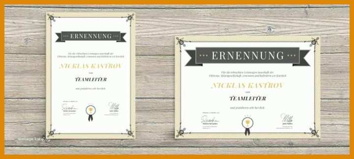 Moderne Powerpoint Vorlage Urkunde 800x360
