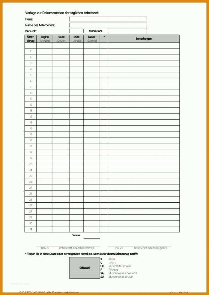 Kreativ Stundenzettel Vorlage 2018 Pdf 826x1169