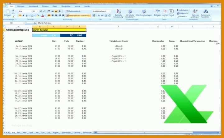 Hervorragend Arbeitsstunden Pro Monat Vorlage 800x494