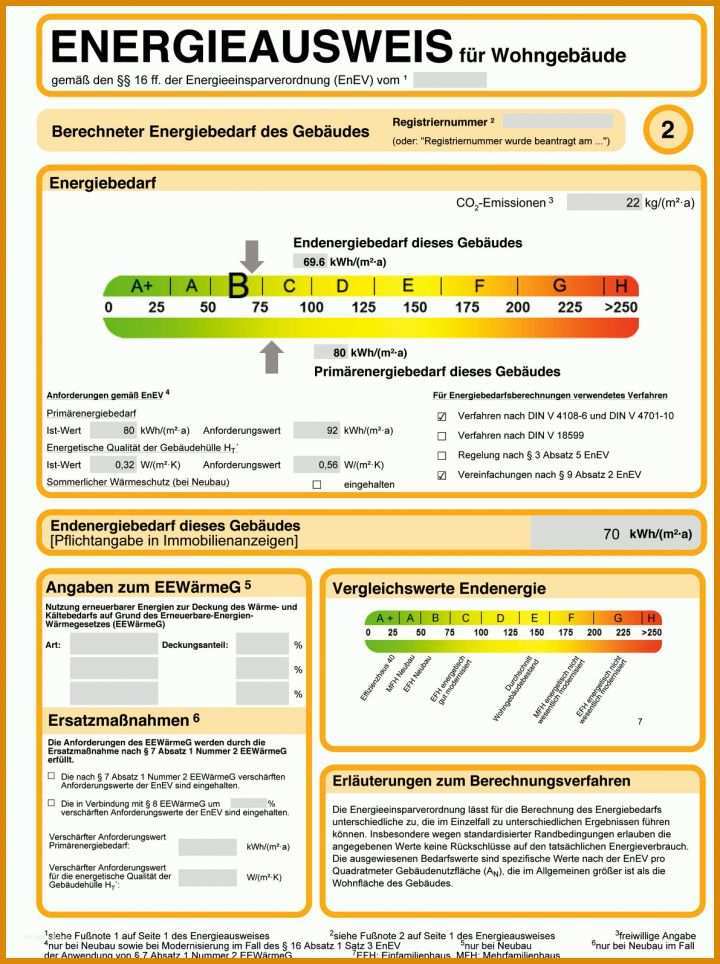 Exklusiv Energieausweis Vorlage 1191x1595