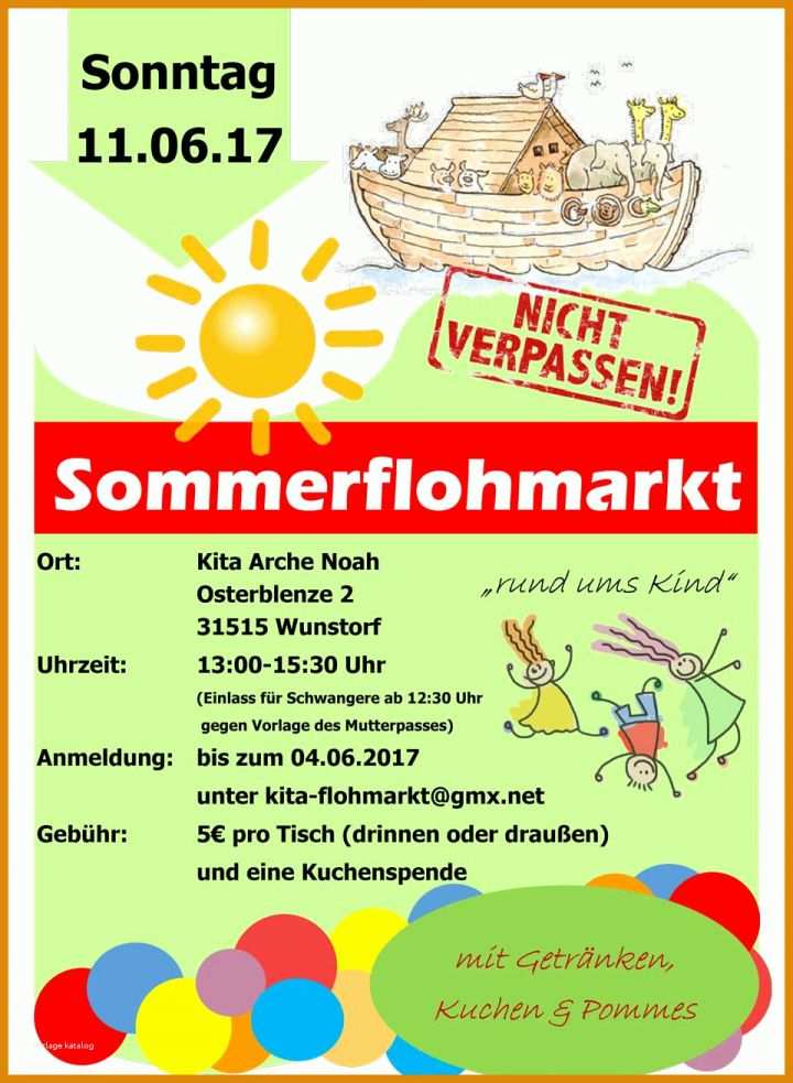 Toll Flohmarkt Flyer Vorlage 960x1310