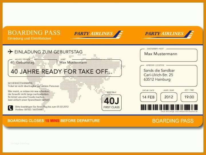 Fantastisch Flugticket Vorlage Zum Ausdrucken Pdf 800x600