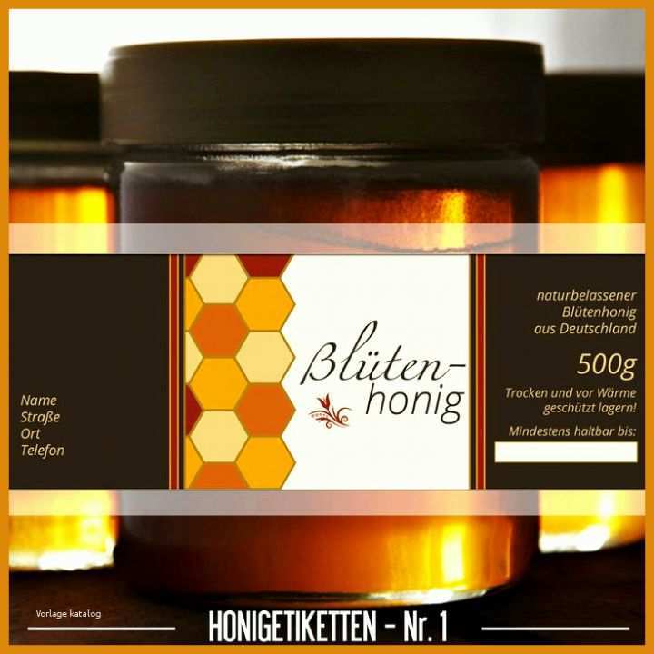 Bestbewertet Honig Etiketten Vorlagen 736x736