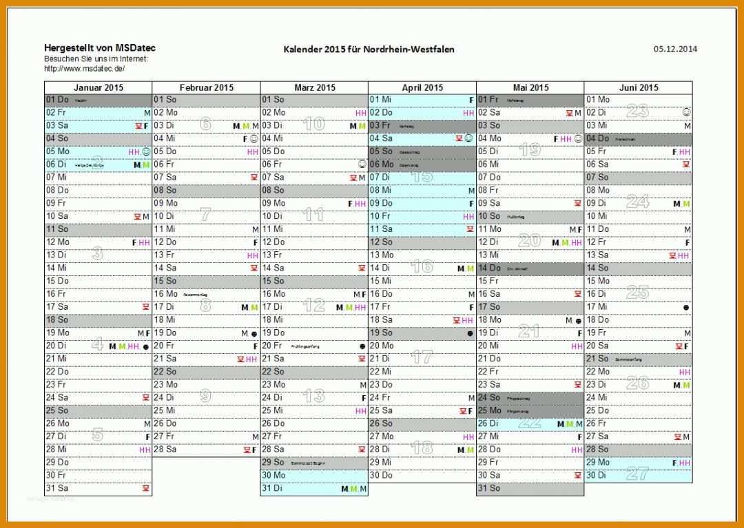 Modisch Kalender Excel Vorlage 1147x815