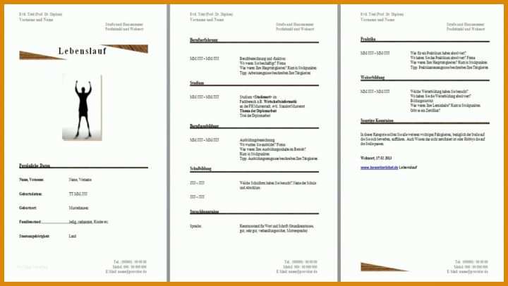 Beste Lebenslauf 2018 Kostenlose Vorlage 1200x676