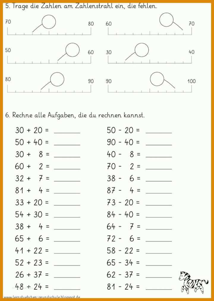 Spektakulär Mathe Vorlagen 2 Klasse 736x1035