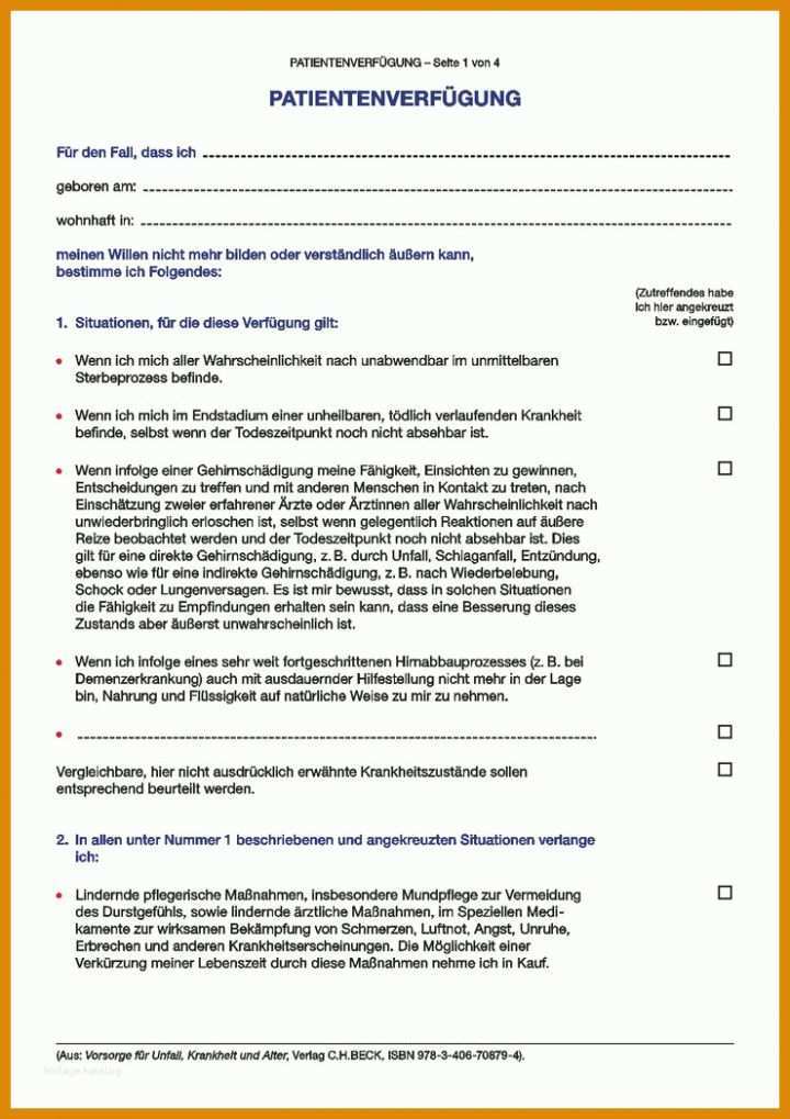 Modisch Patientenverfügung Vorlage Pdf 740x1047